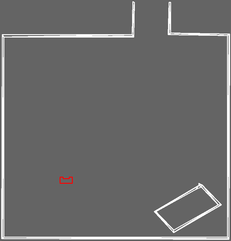 Test map for localisation, with object.