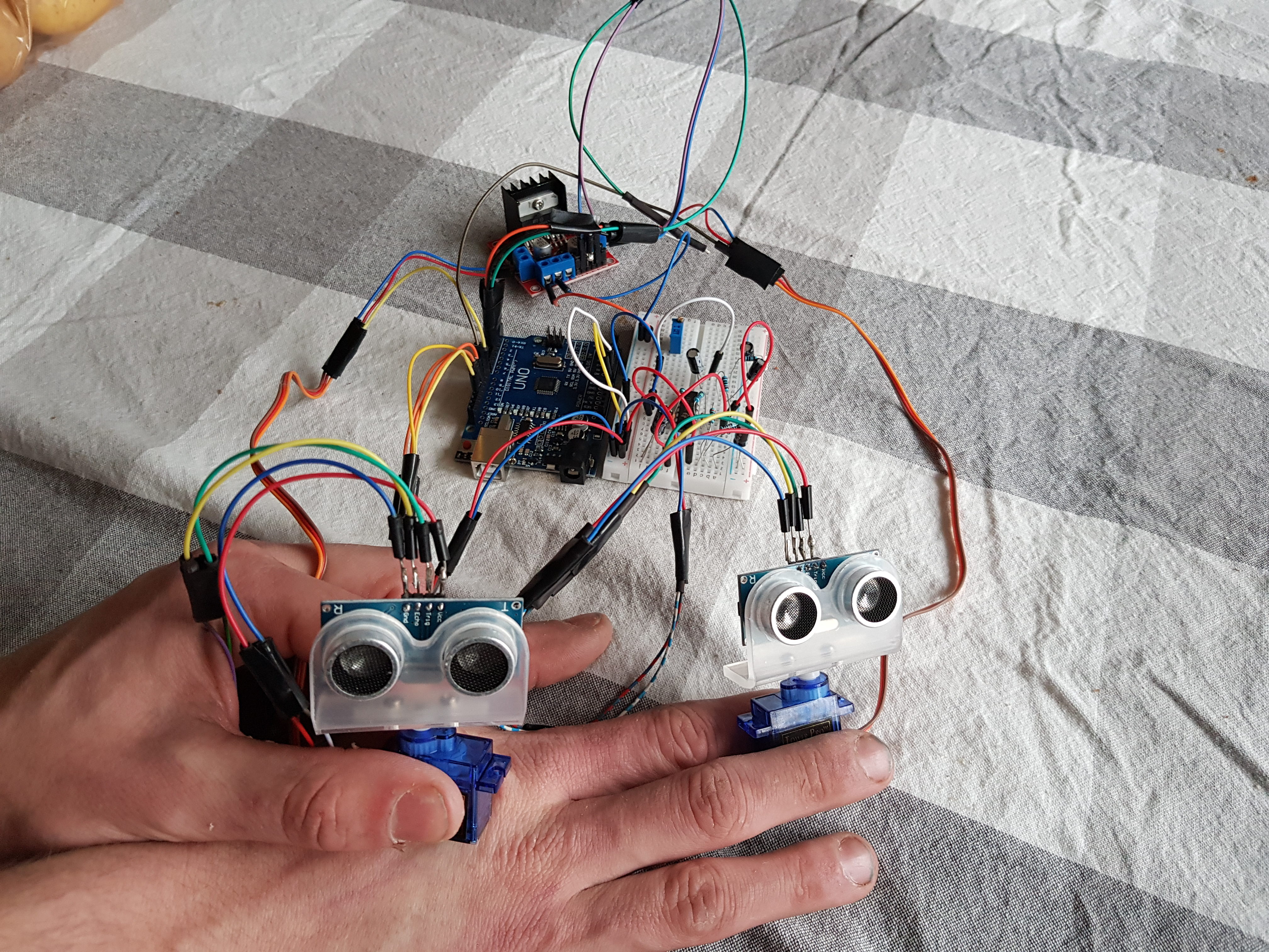 Prototype of moving sensors