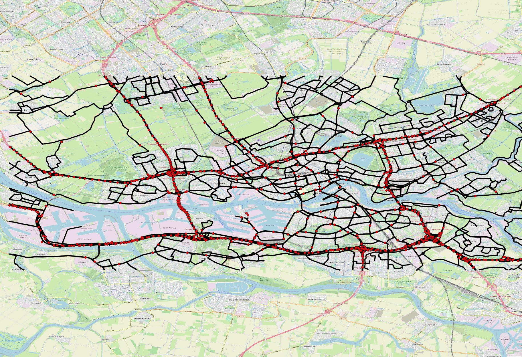 File:Rotterdam selected roads.png