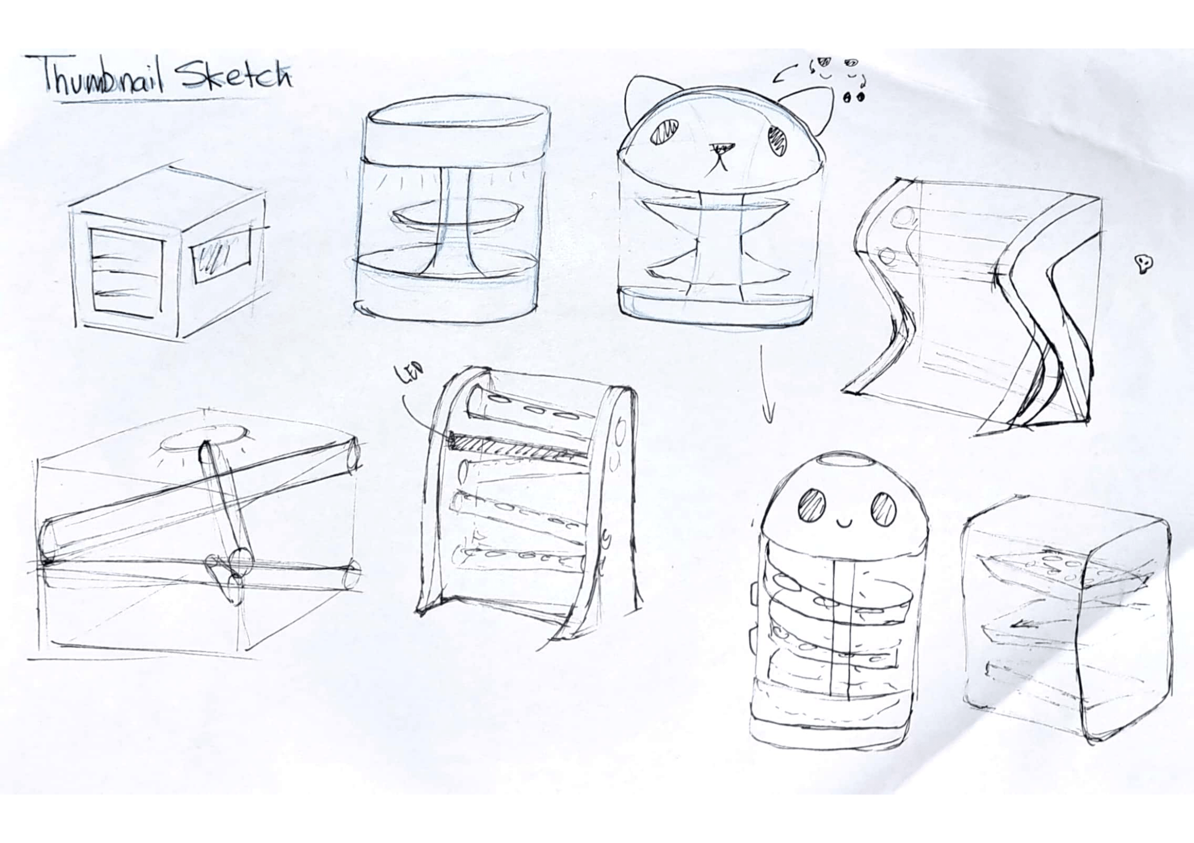 (figure L - Thumbnail sketches)